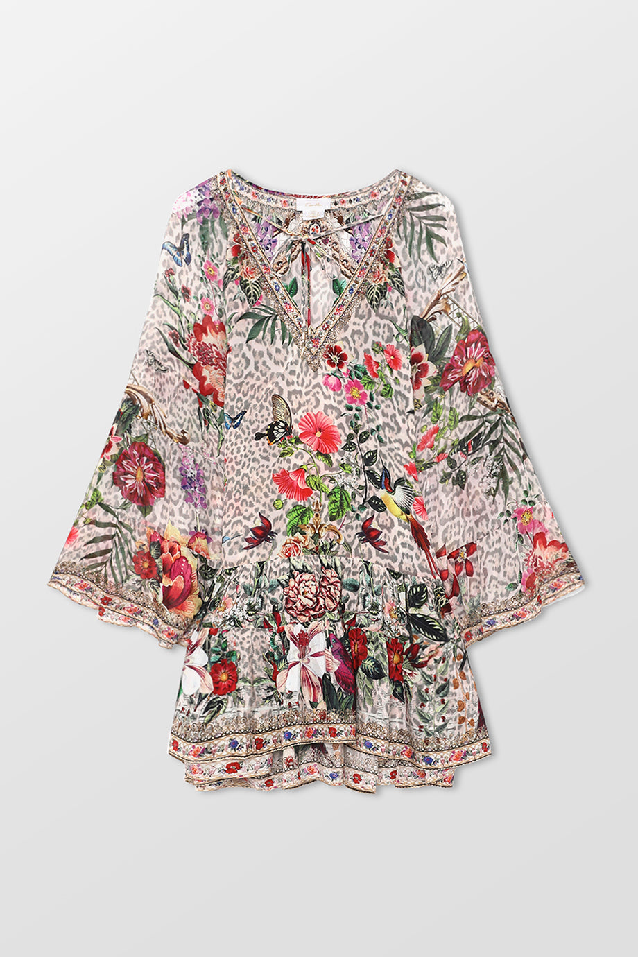 Gathered Panel Dress