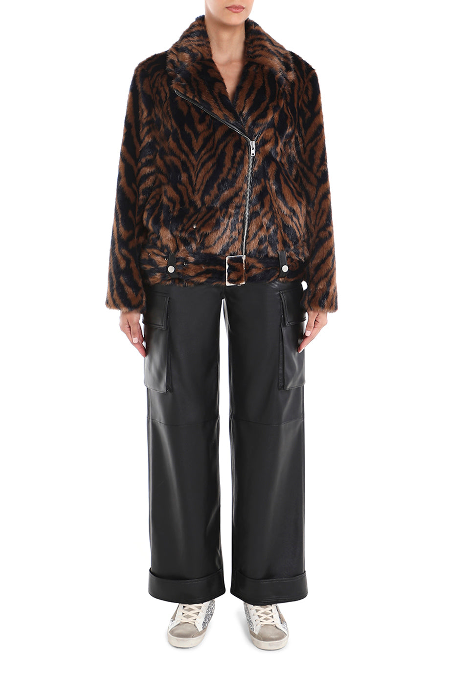Leana Faux Fur Biker