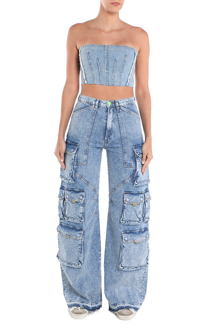 Stevie Denim Corset Top
