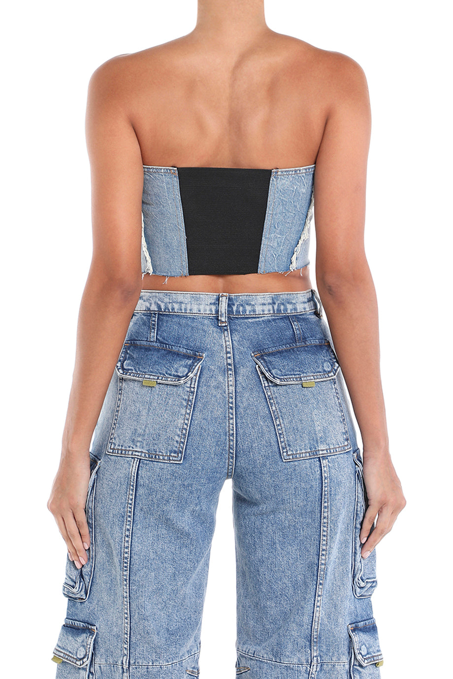 Stevie Denim Corset Top