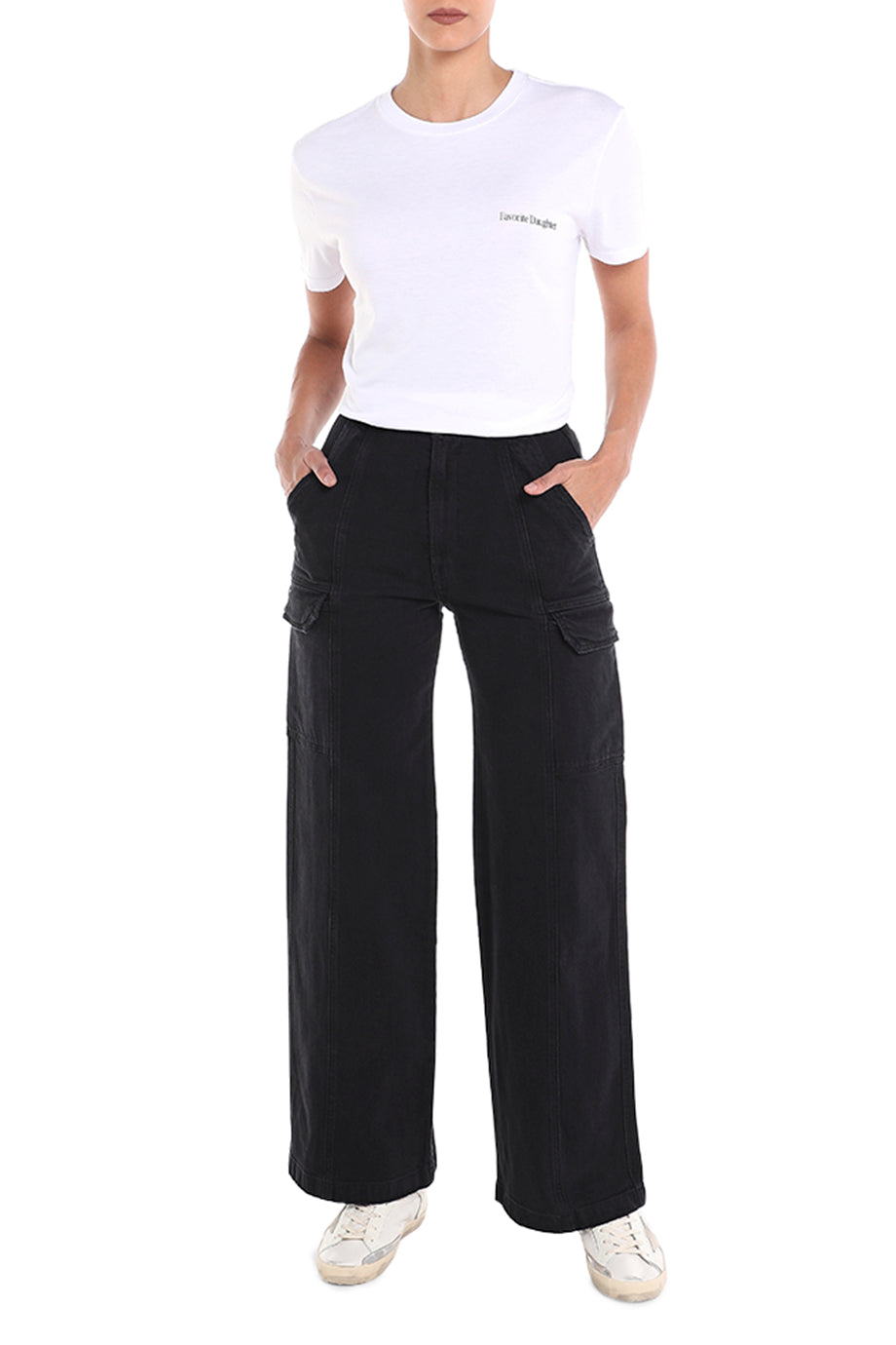 High-Rise Wide Leg Cargo