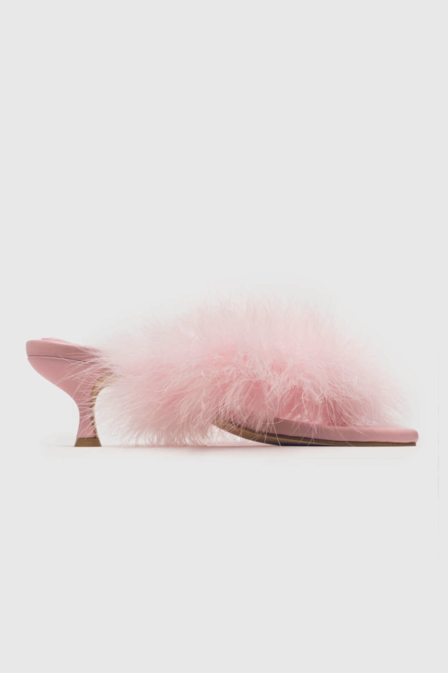 Furry hot sale kitten heels