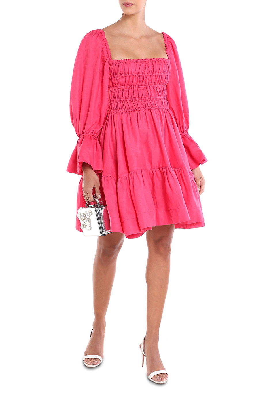 Amelia Linen Mini Dress