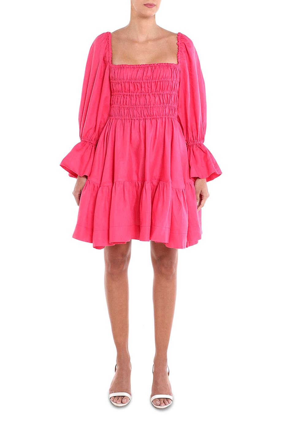 Amelia Linen Mini Dress