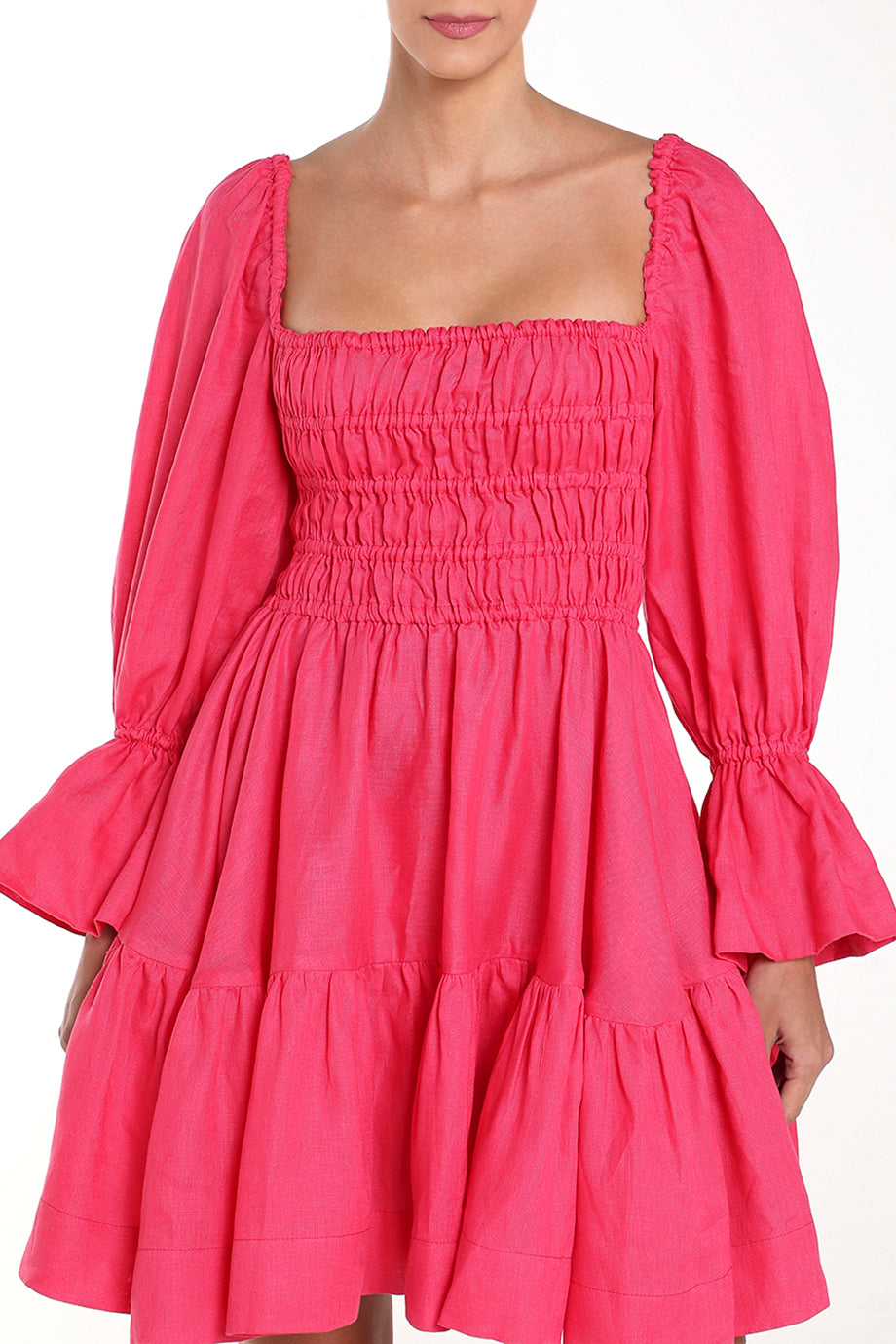 Amelia Linen Mini Dress