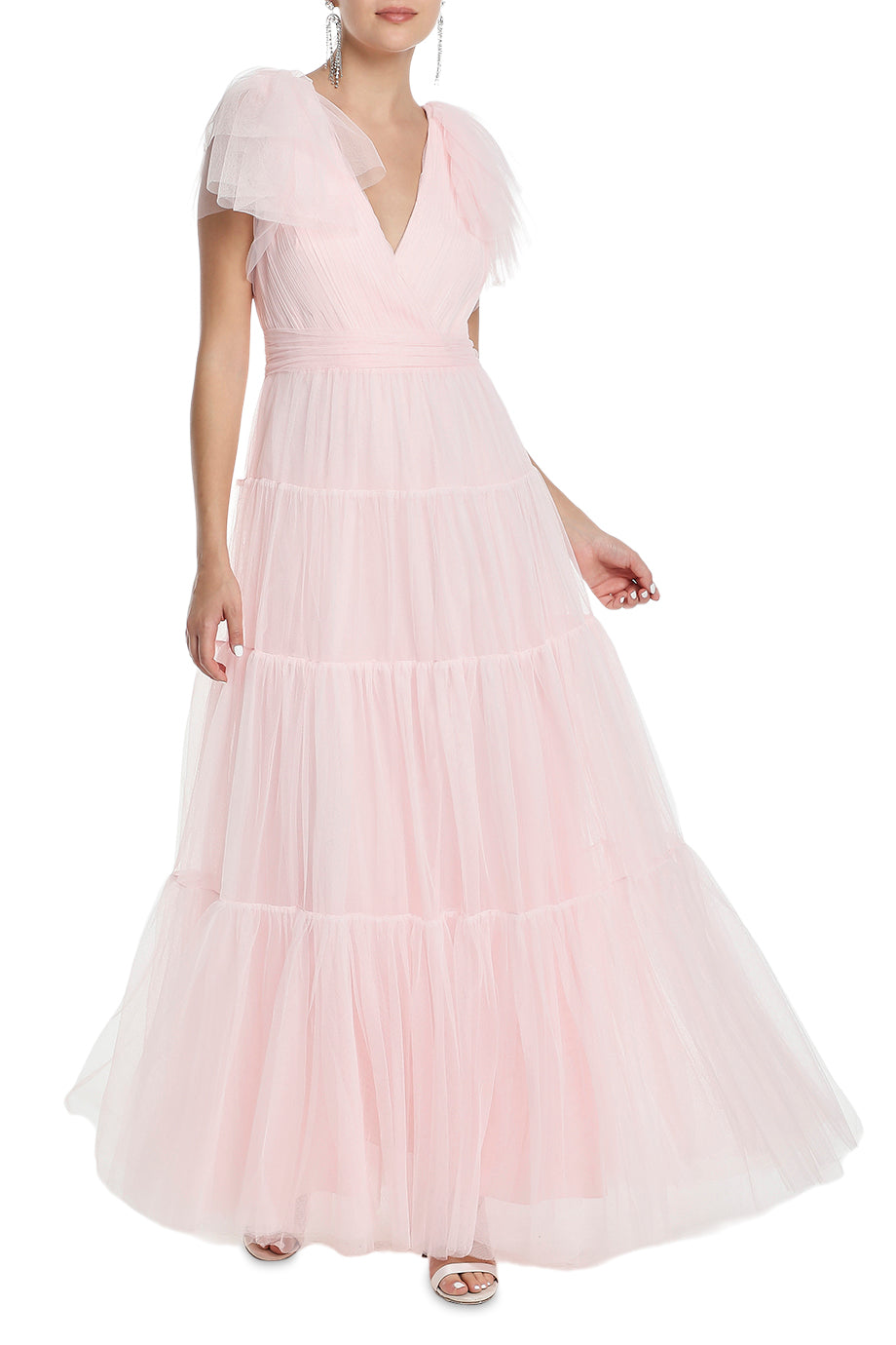 Flutter Sleeve Maxi Dress