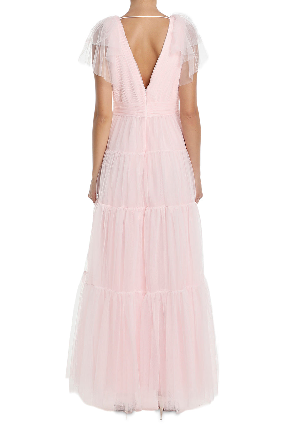 Flutter Sleeve Maxi Dress