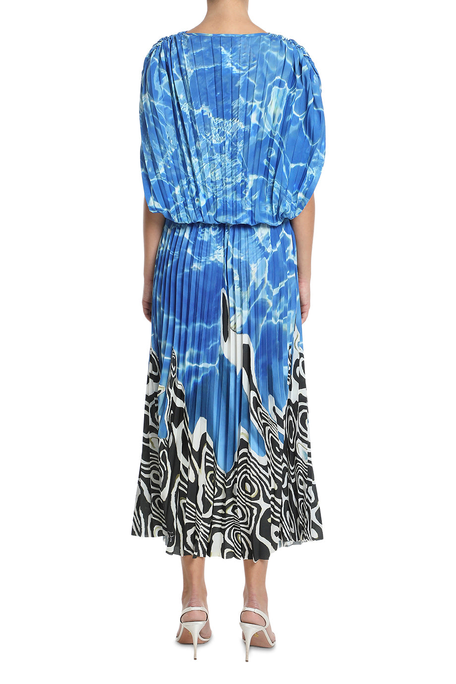 Printed Pleat Dress