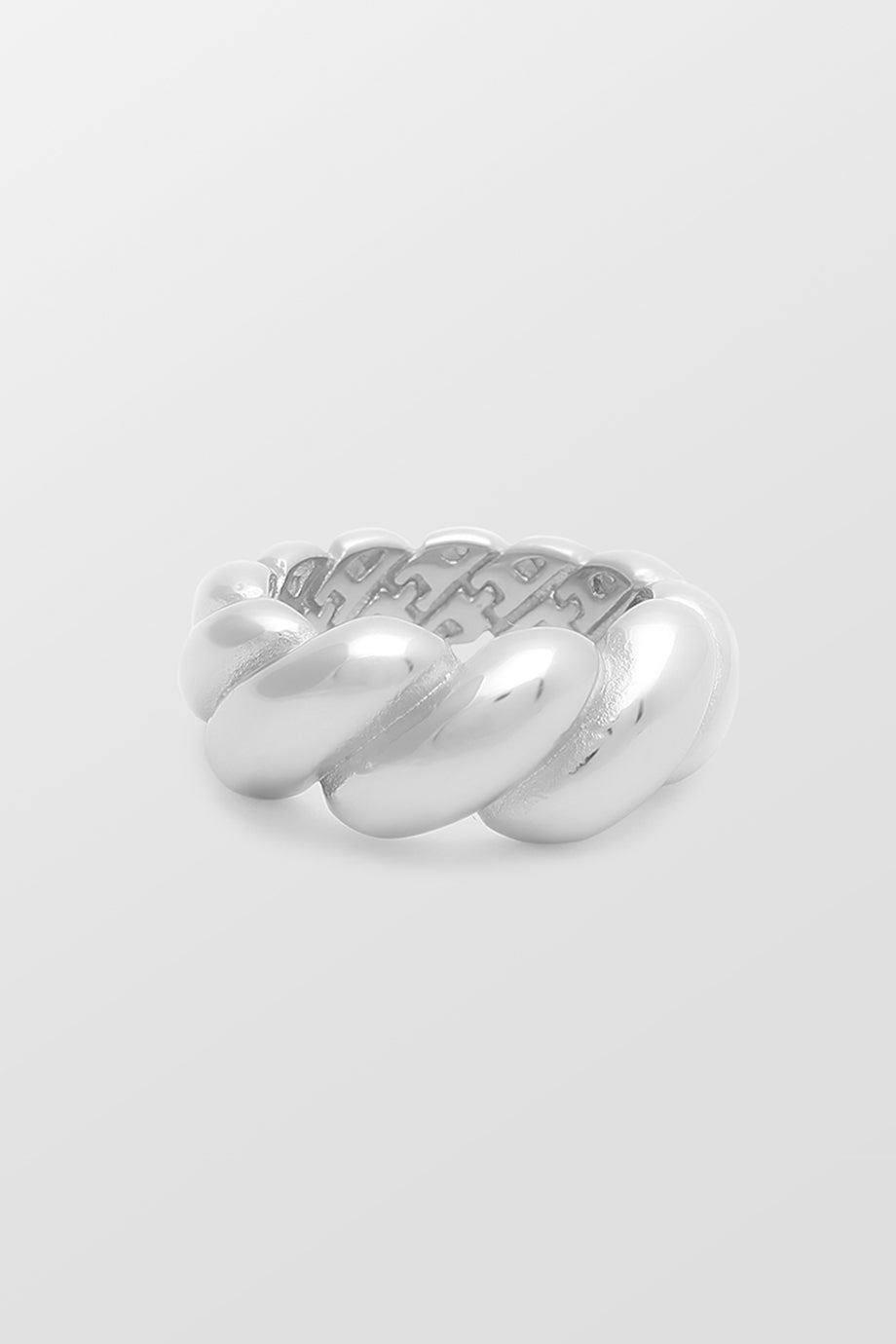 Silver Croissant Ring