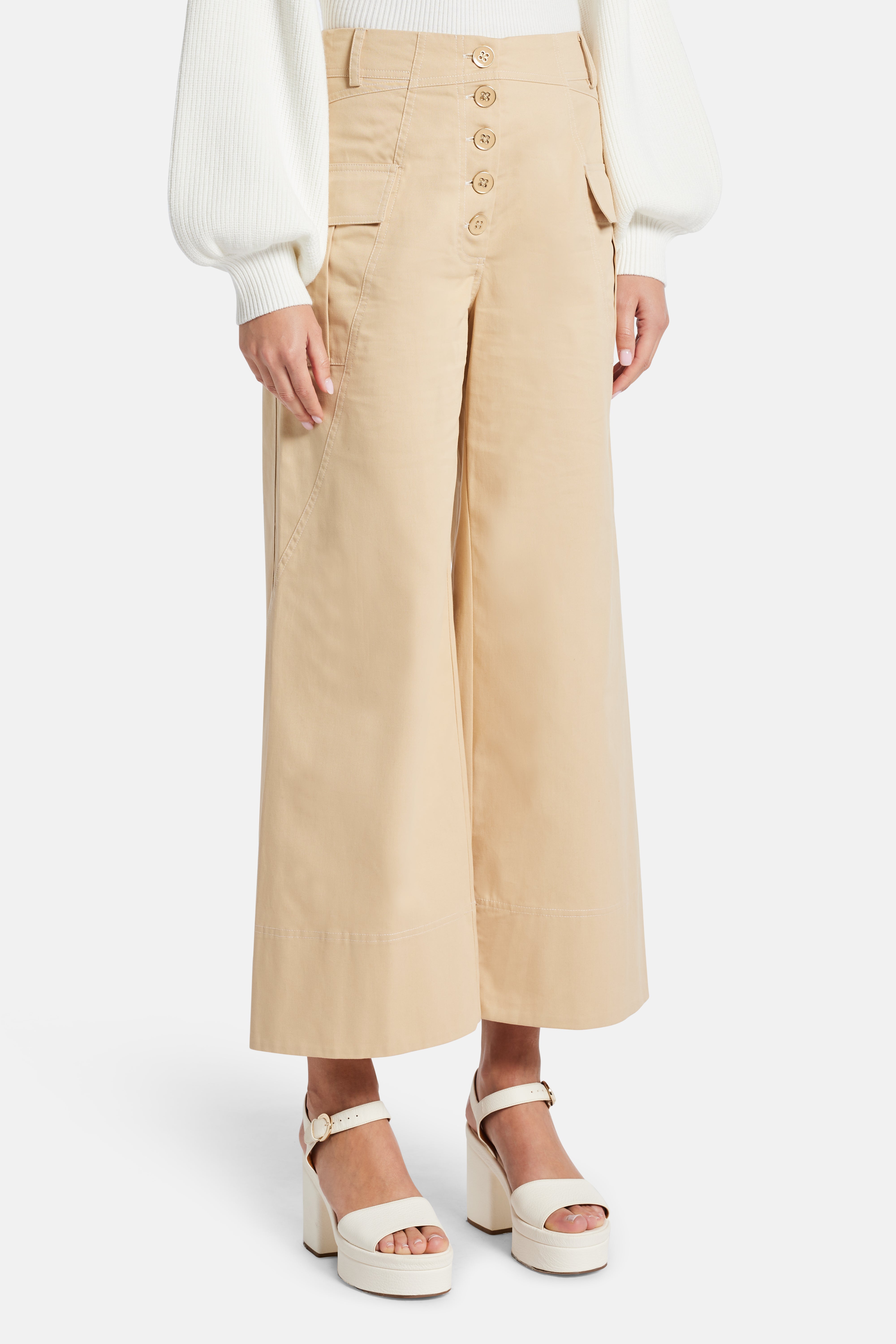 Top Stitched Pants