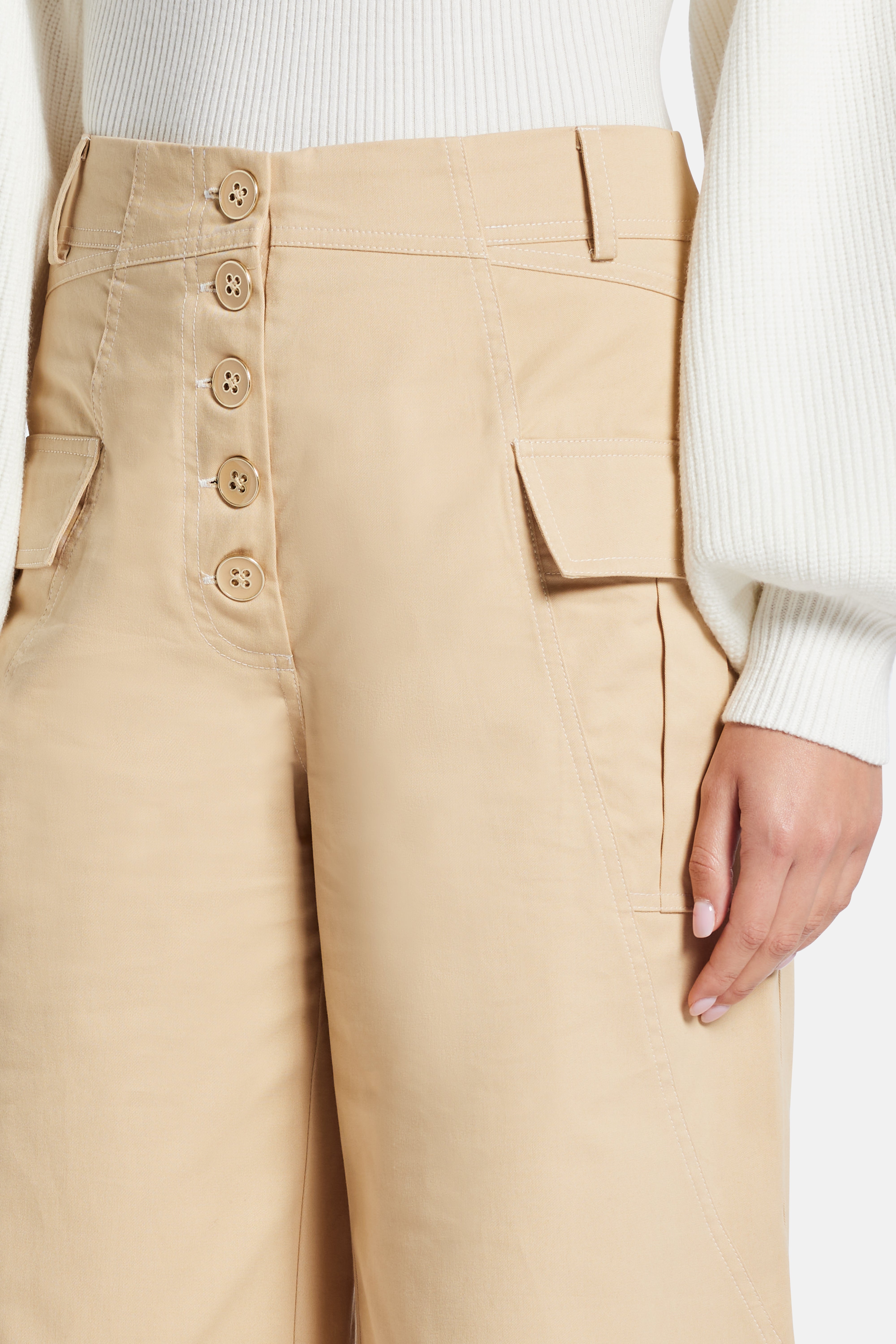 Top Stitched Pants