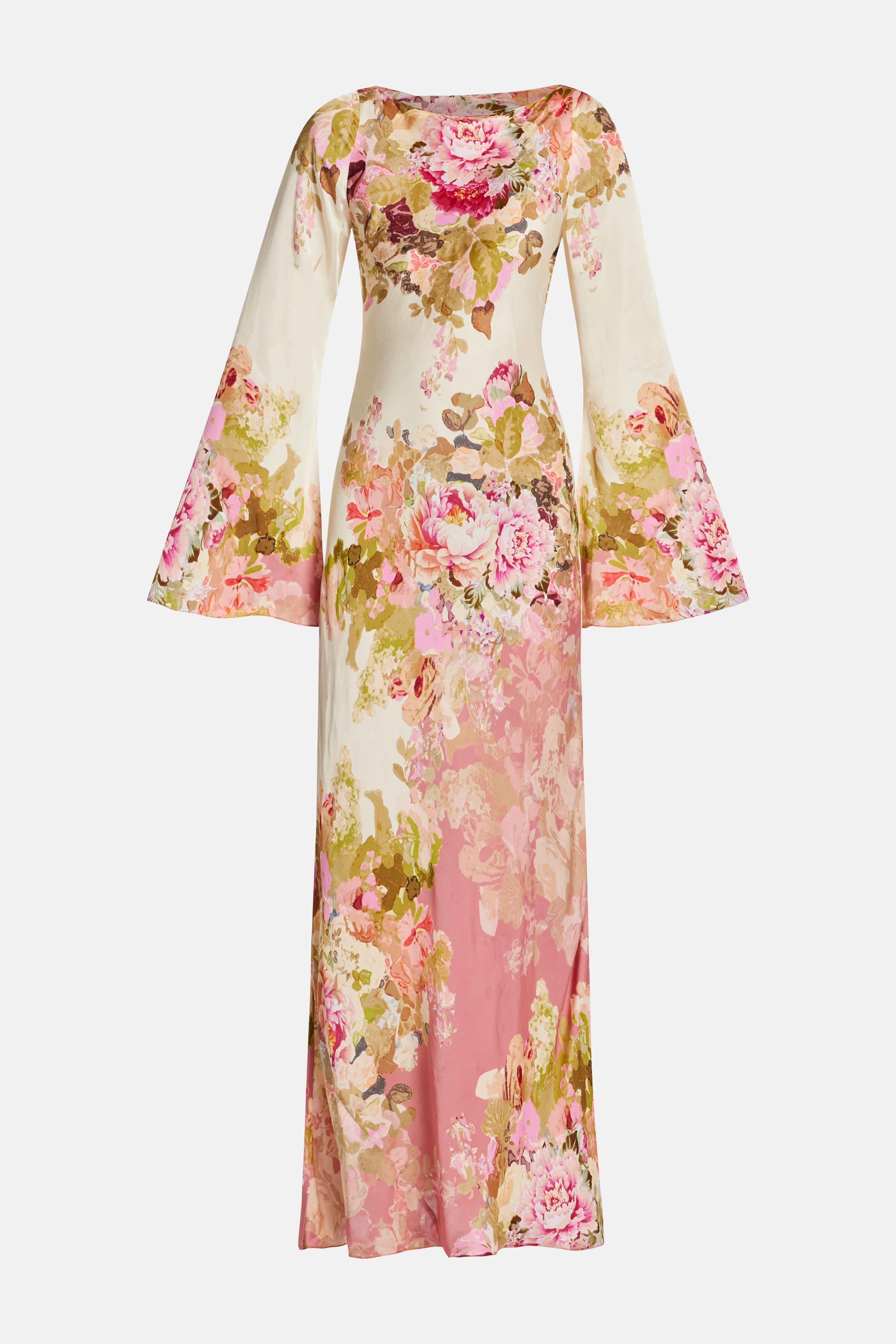 Sama Floral Maxi Dress in Ivory