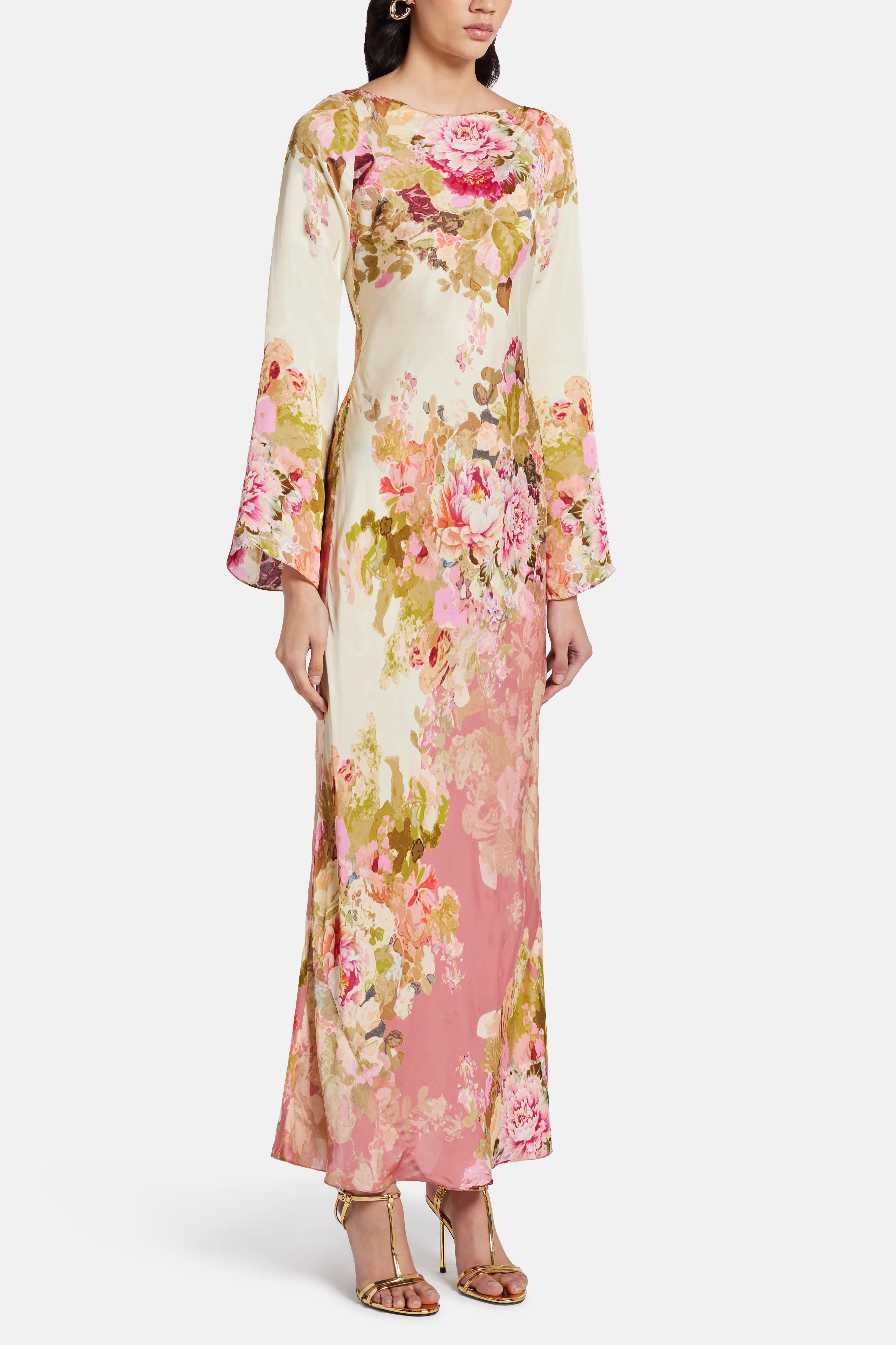 Sama Floral Maxi Dress in Ivory