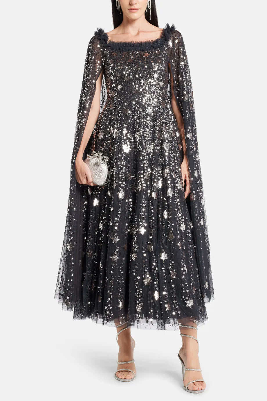 Shooting Stars Cape Ankle Gown | Etoile La Boutique Shooting Stars Cape Ankle Gown | Etoile La Boutique