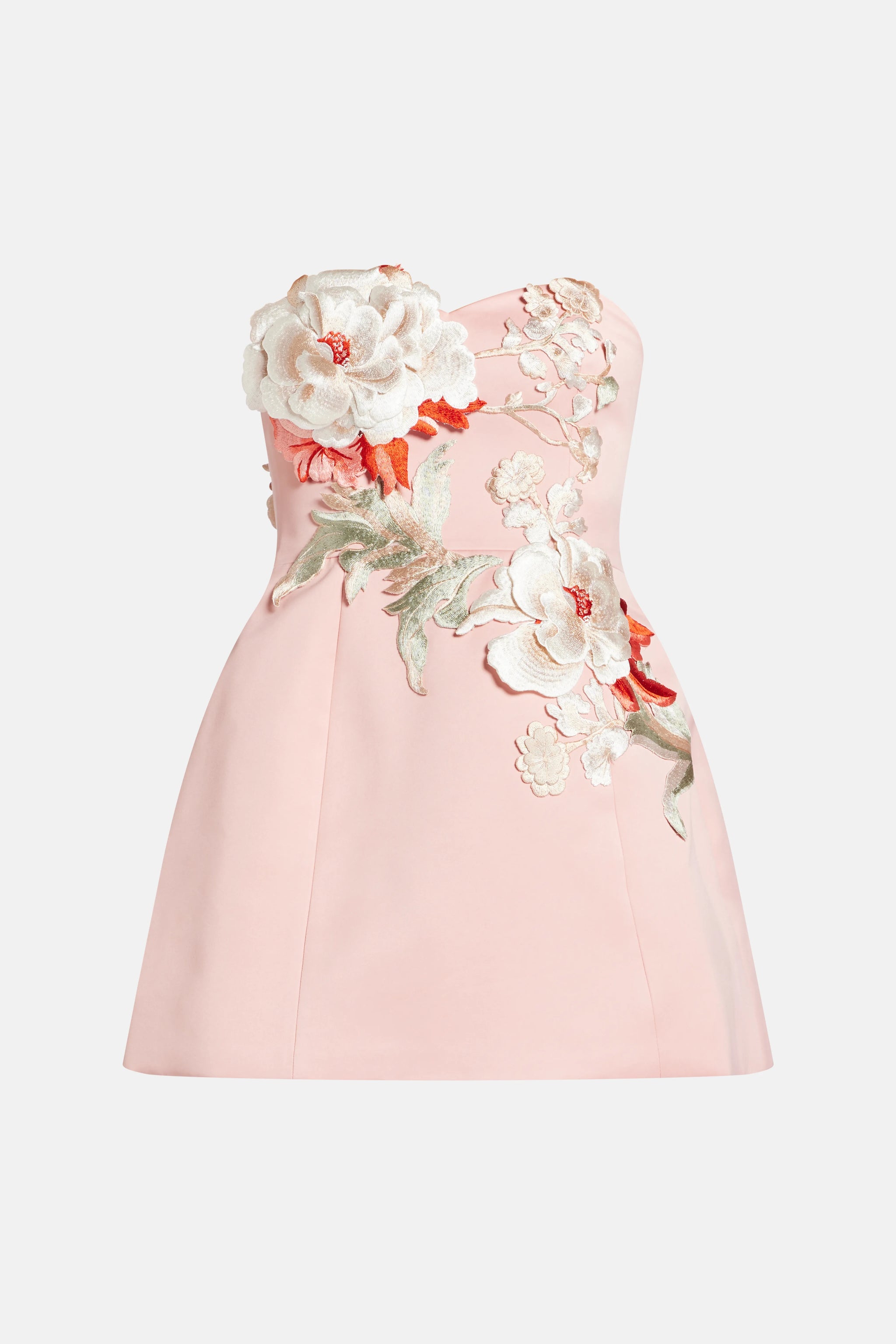Leo Lin's Rosario Applique Bustier Floral Mini Dress