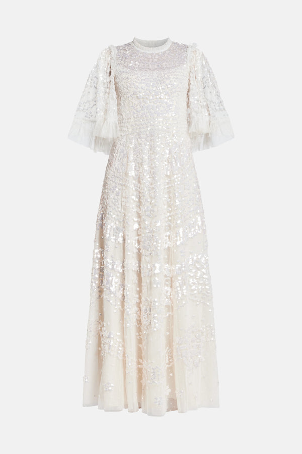 Anais Sequin Evening Dress