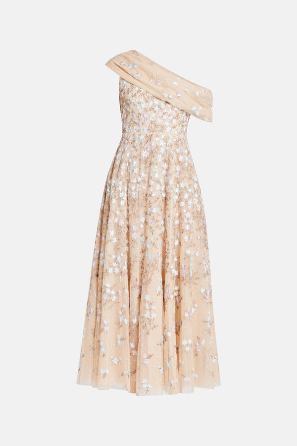 Everett Bloom One Shoulder Maxi Dress
