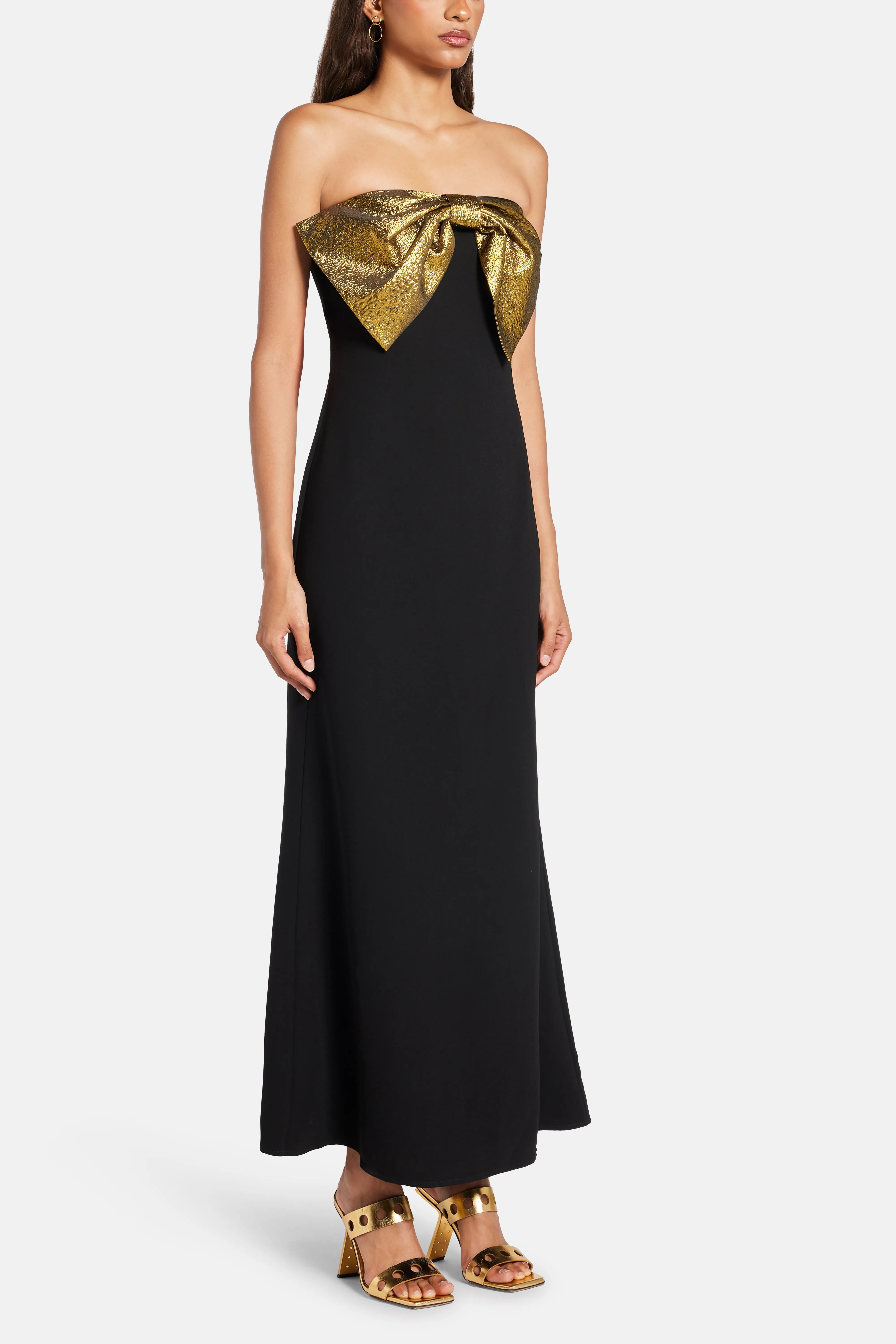 Dali Crepe Bow Evening Dress