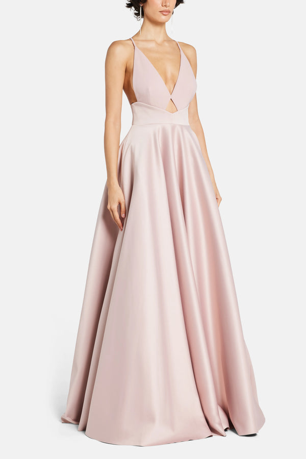 Avallon Sleeveless Evening Dress in Pink