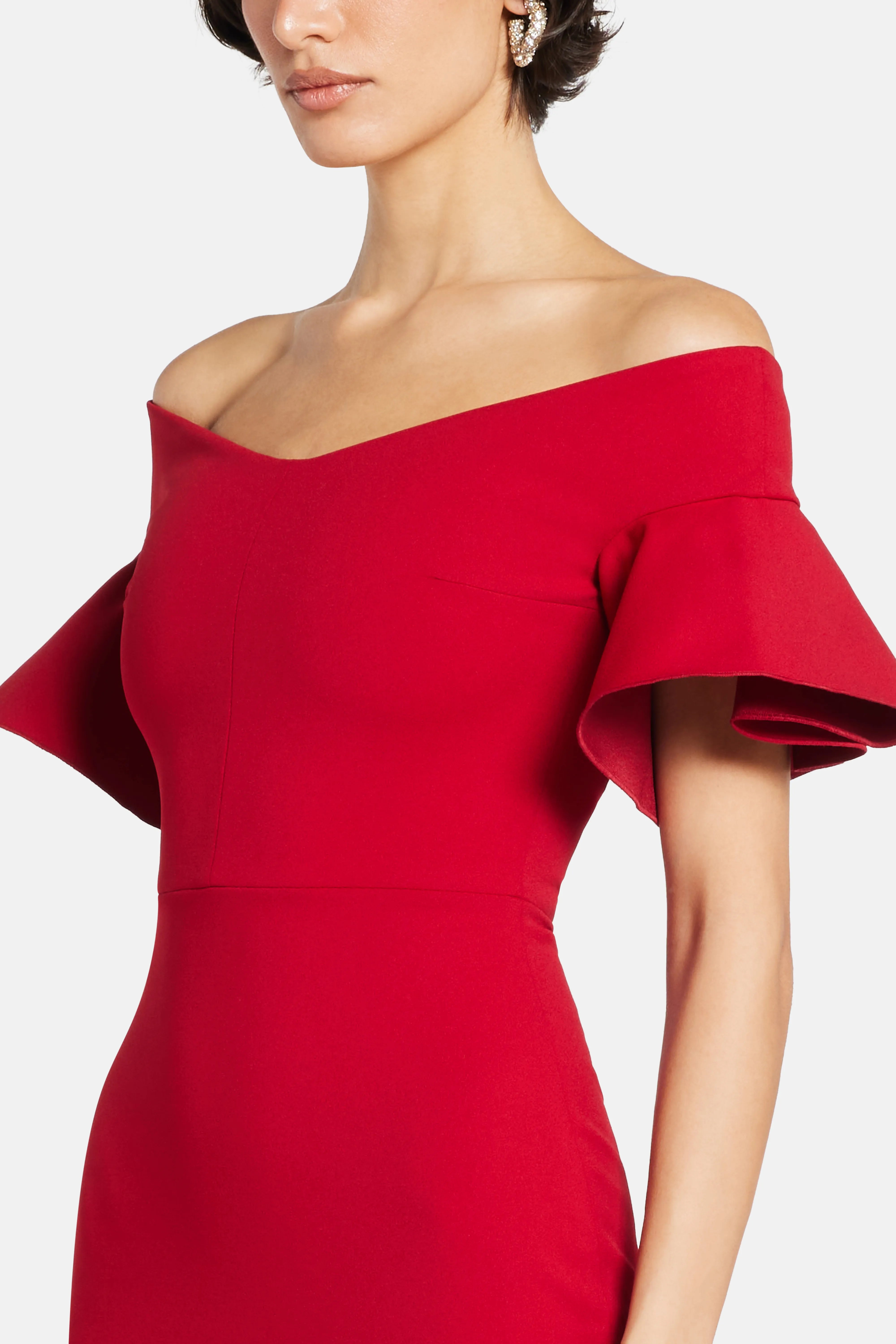 Cielo Evening Dress in Red