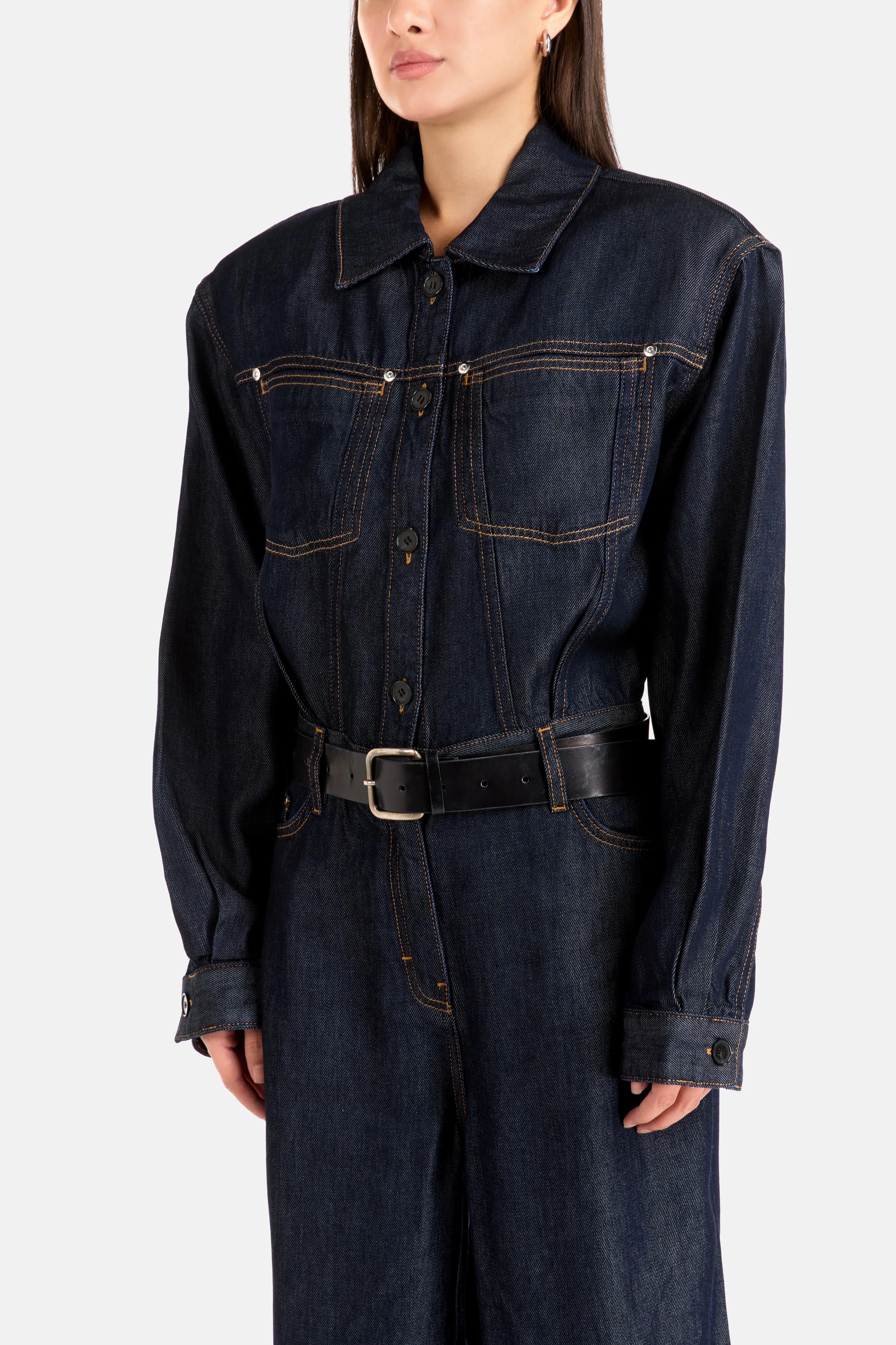 Rafaele Denim Jumpsuit in Blue
