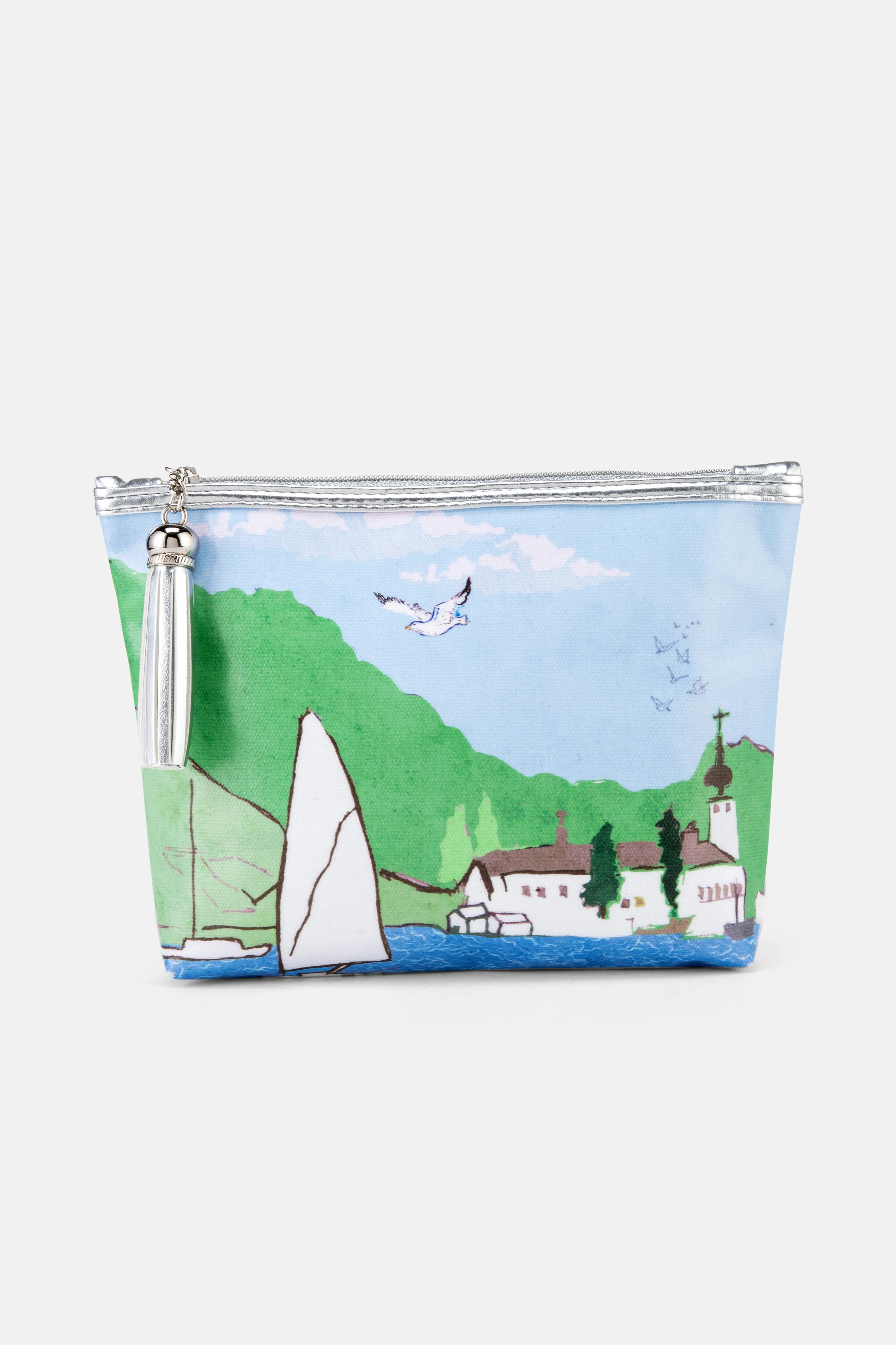 St Ives Classic Cotton Make-Up Bag In Blue