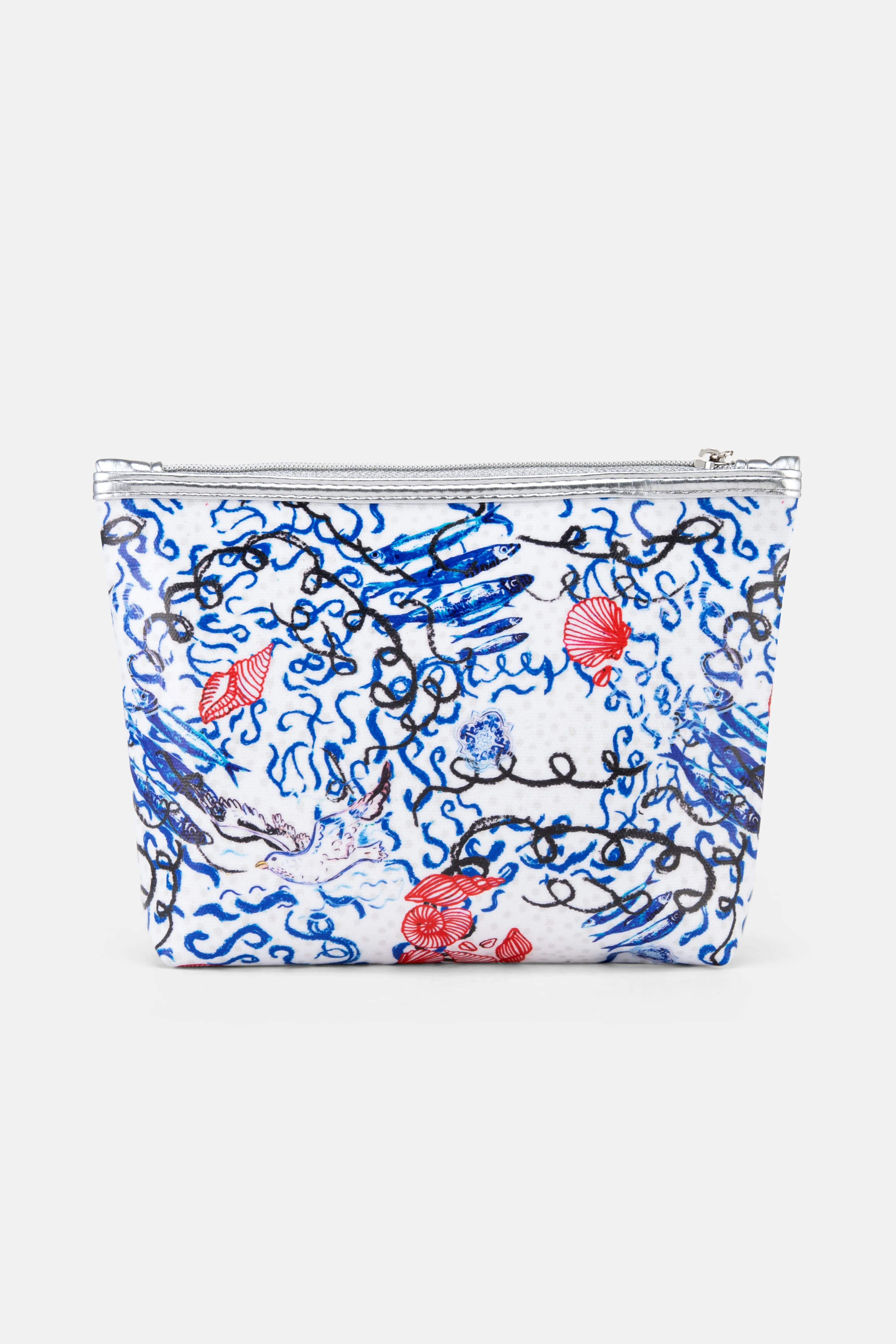 St Ives Classic Cotton Make-Up Bag In Blue