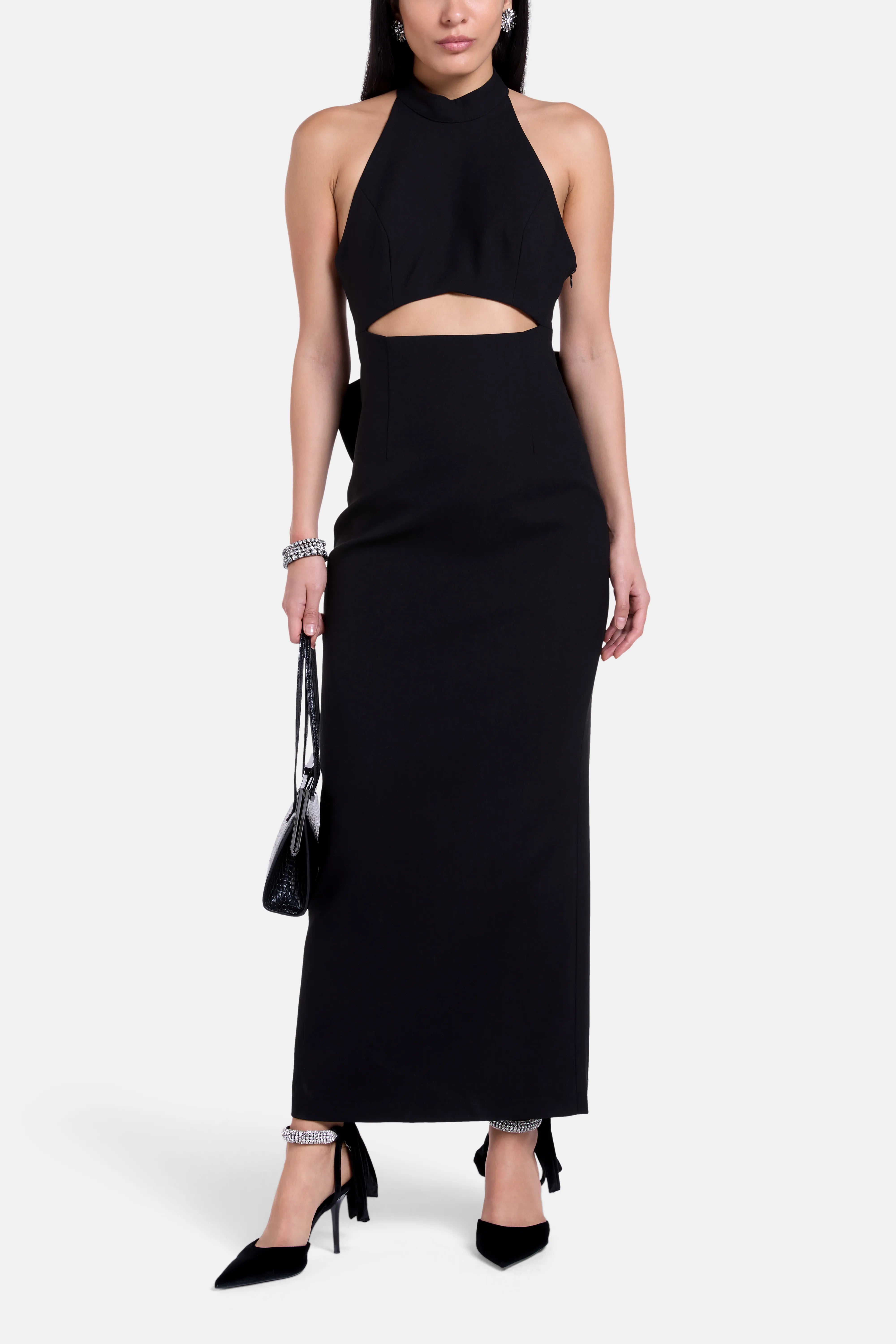 Elba Cut Out Maxi Dress In Black