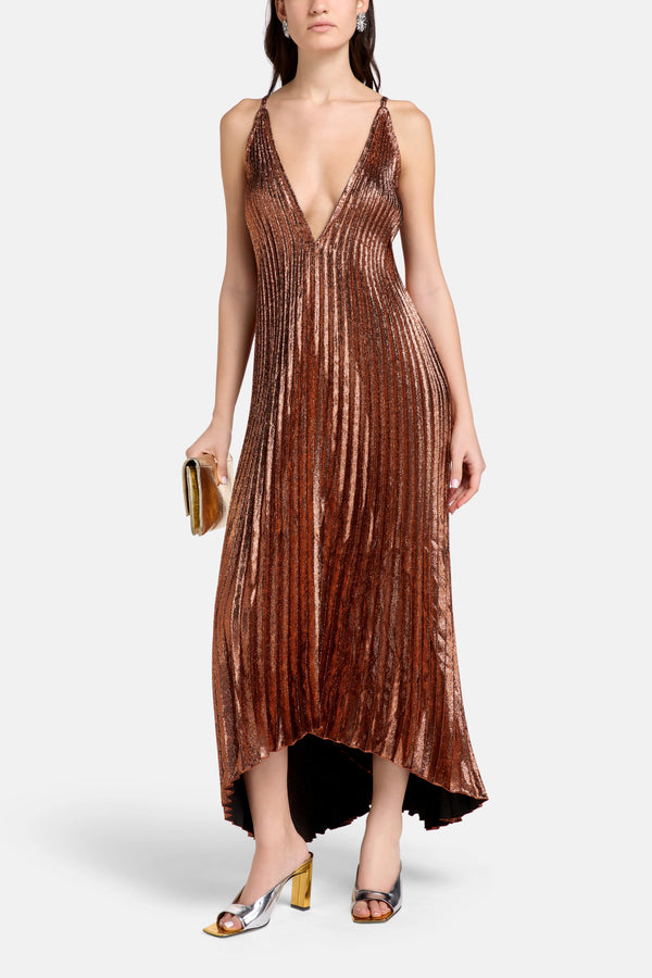 The Muse Evening Dress in Brown