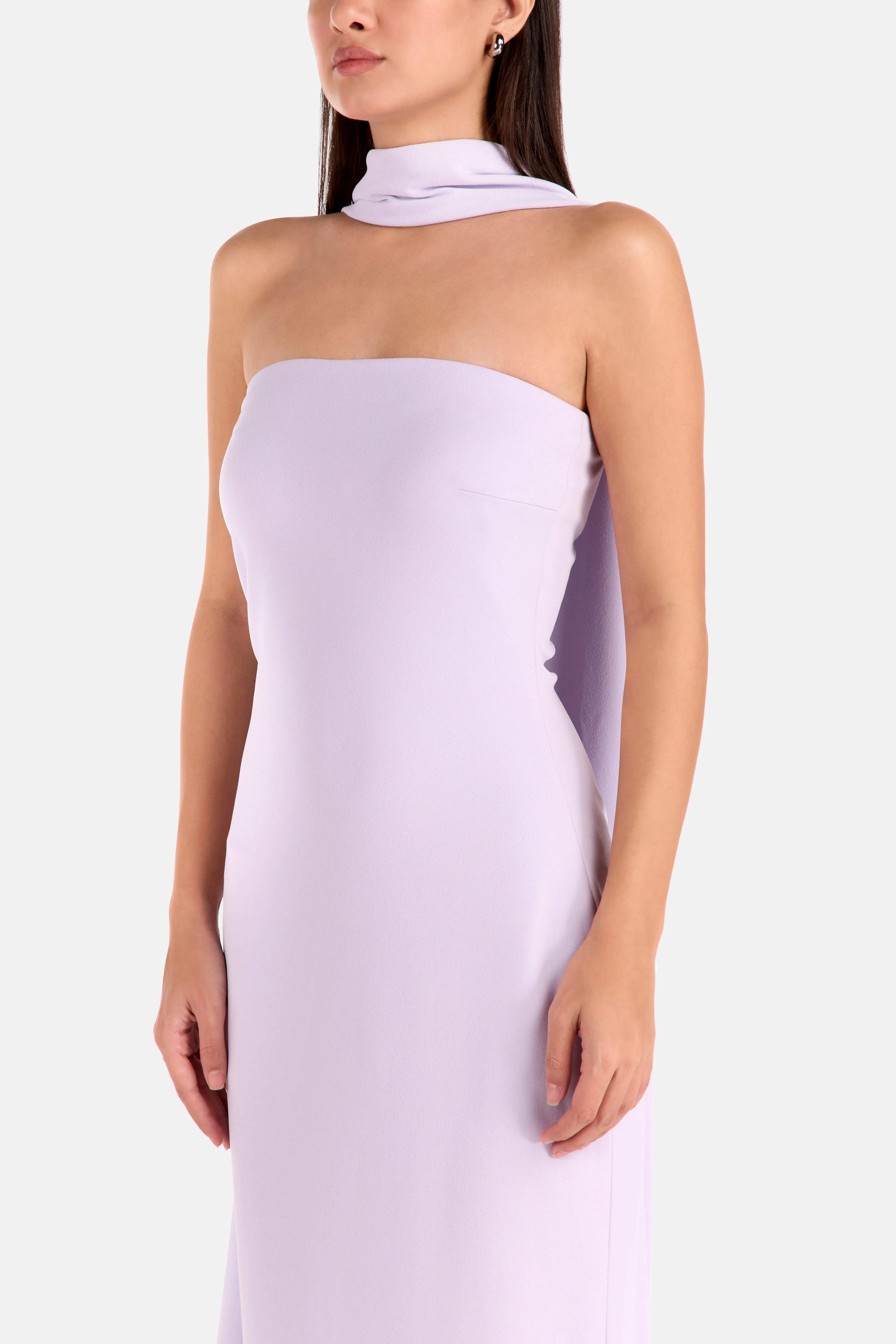 midaxi evening dress Josephine Embellished Cut-Out Asymmetric Midaxi Dress in Black main image 1