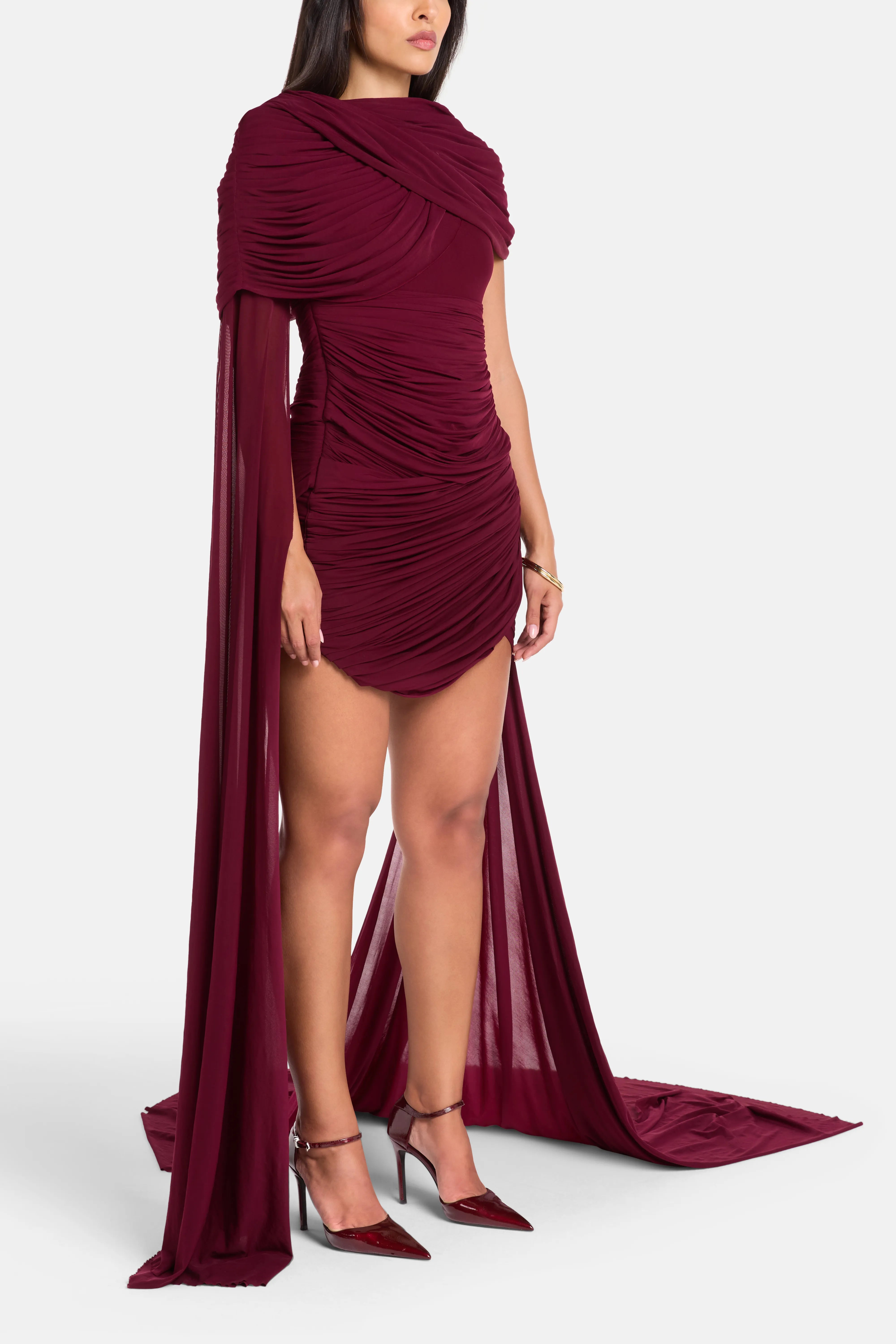 Nicole Mini Dress in Purple