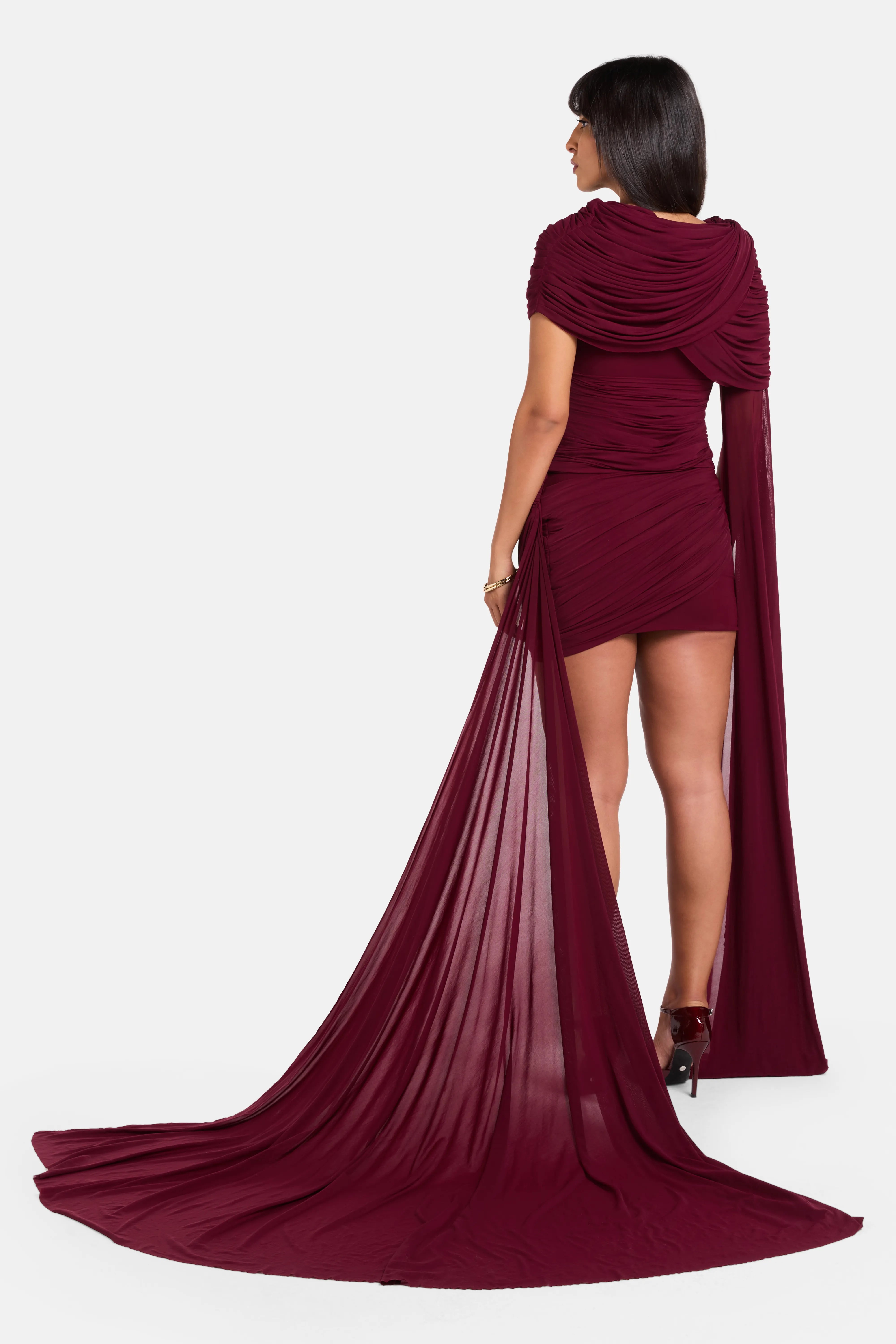 Nicole Mini Dress in Purple