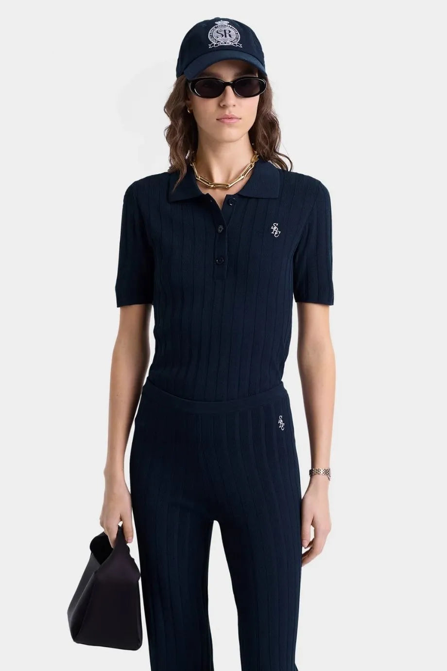 SRC Ribbed Trousers in Blue