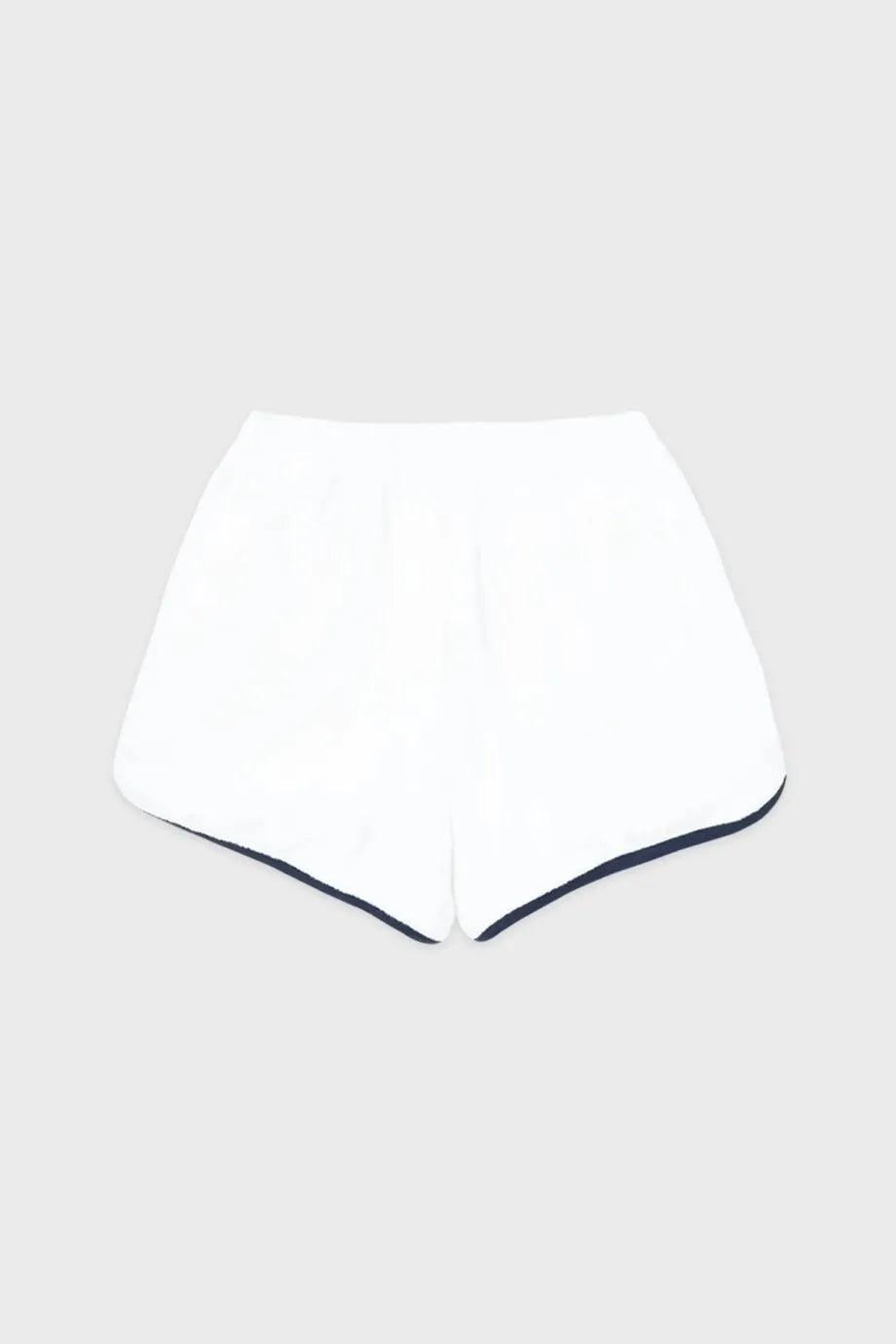 Signature Logo Terry Cotton Shorts in White