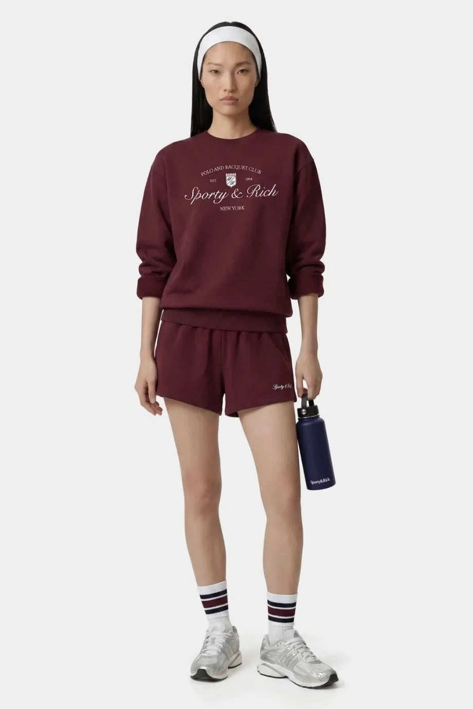 Syracuse Embroidered Disco Cotton Shorts in Red