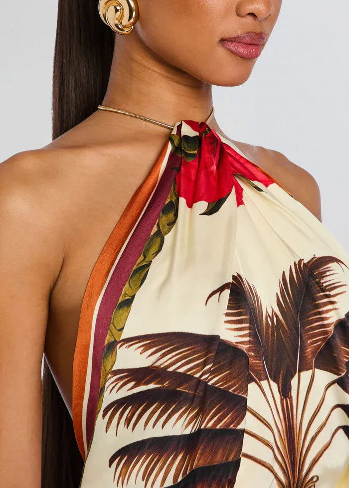 Cymbeline Jardim Botanico Sleeveless Mini Dress in White