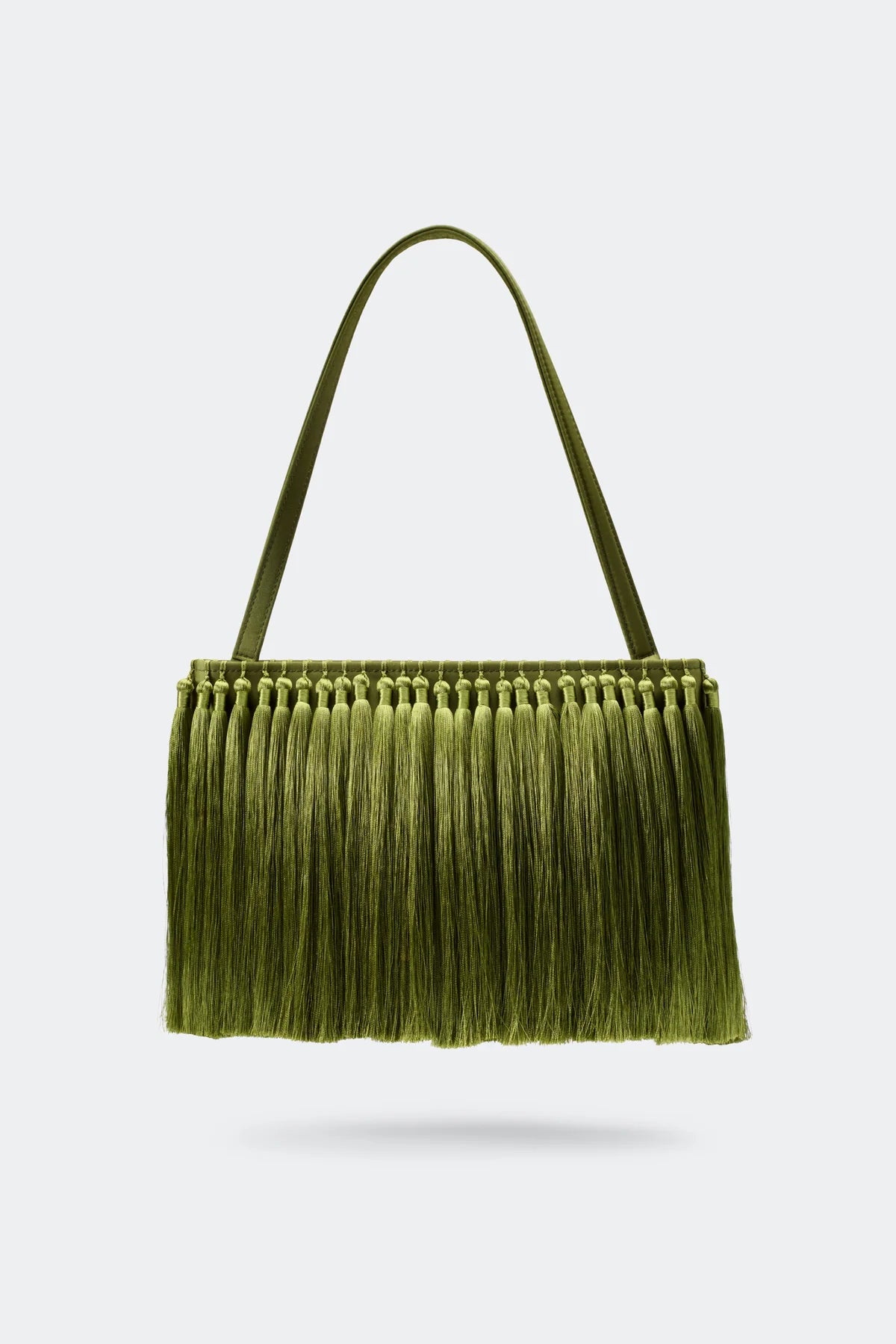 Tassel Clutch Bag in Green