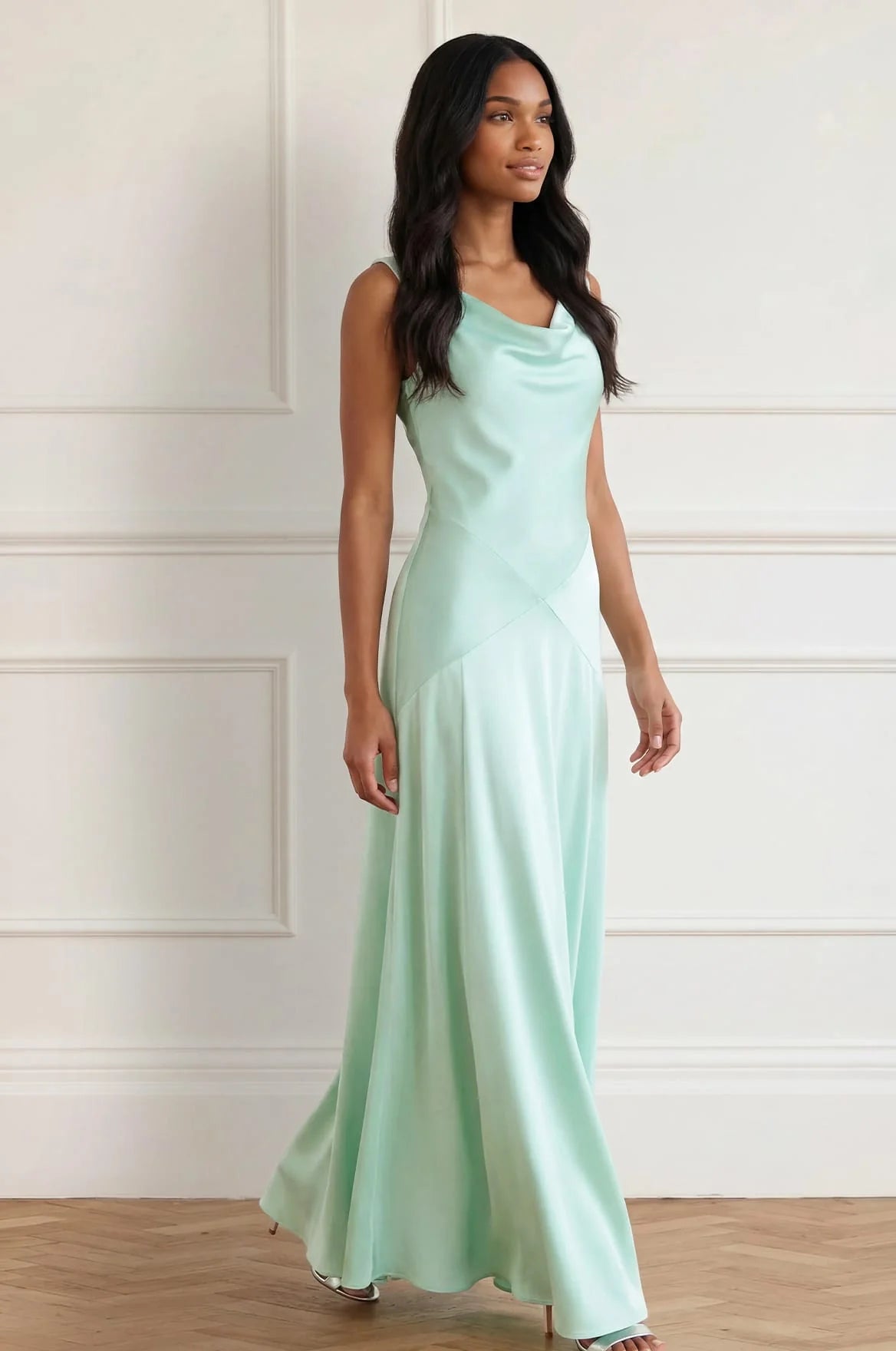 evangeline silk dress Evangeline Silk Midi Dress in Studio  Hampden Clothing
