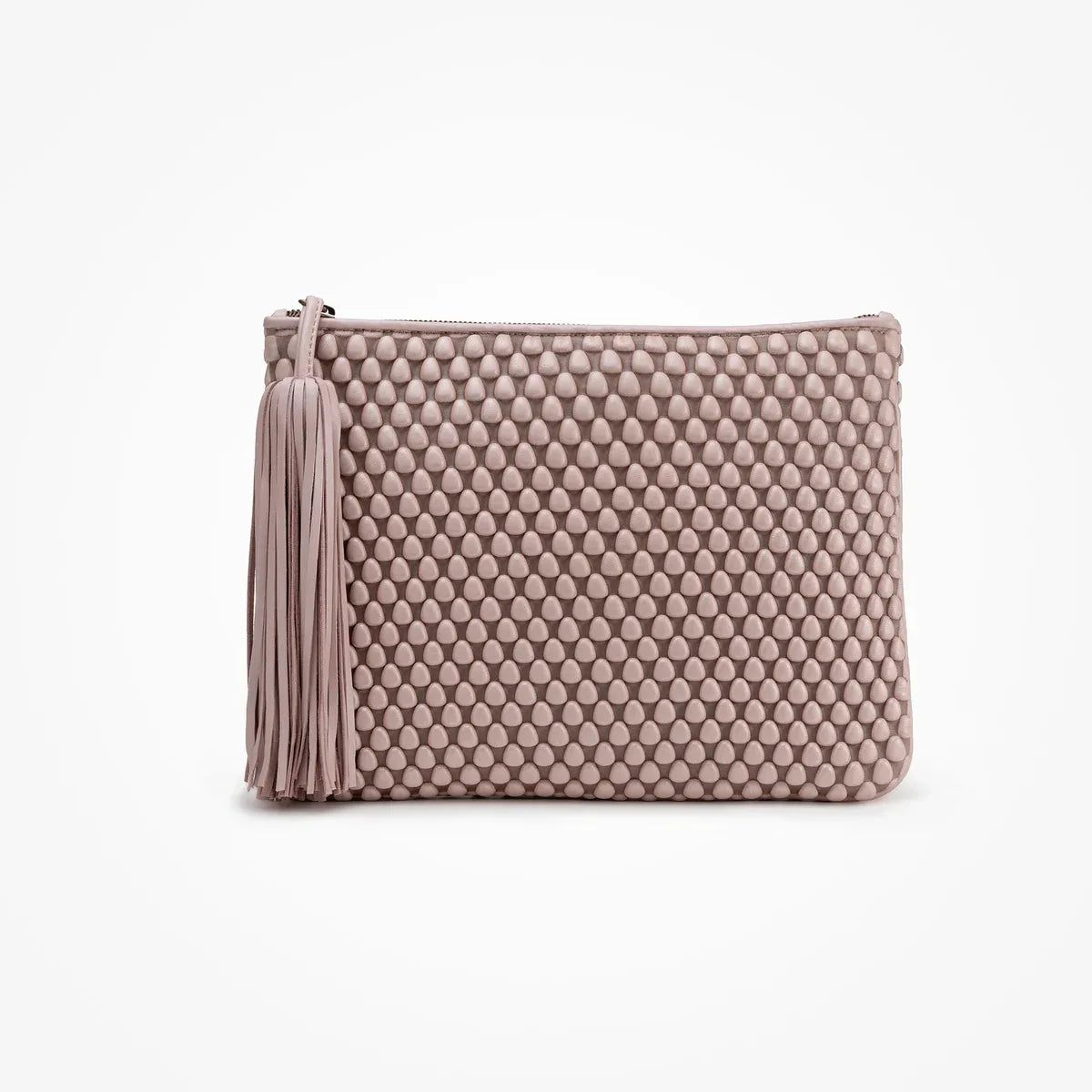 Pochette Extra Large Nappa Bubble Salvia Nacre Pouch Bag in Pink