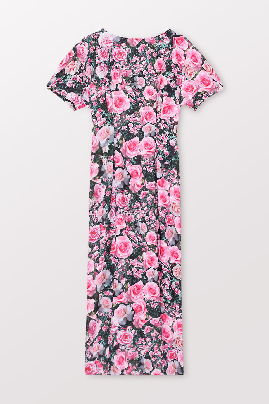 Christopher Kane The Rose Garden Midi Dress in Pink. Front view. Shop from Etoile La Boutique.