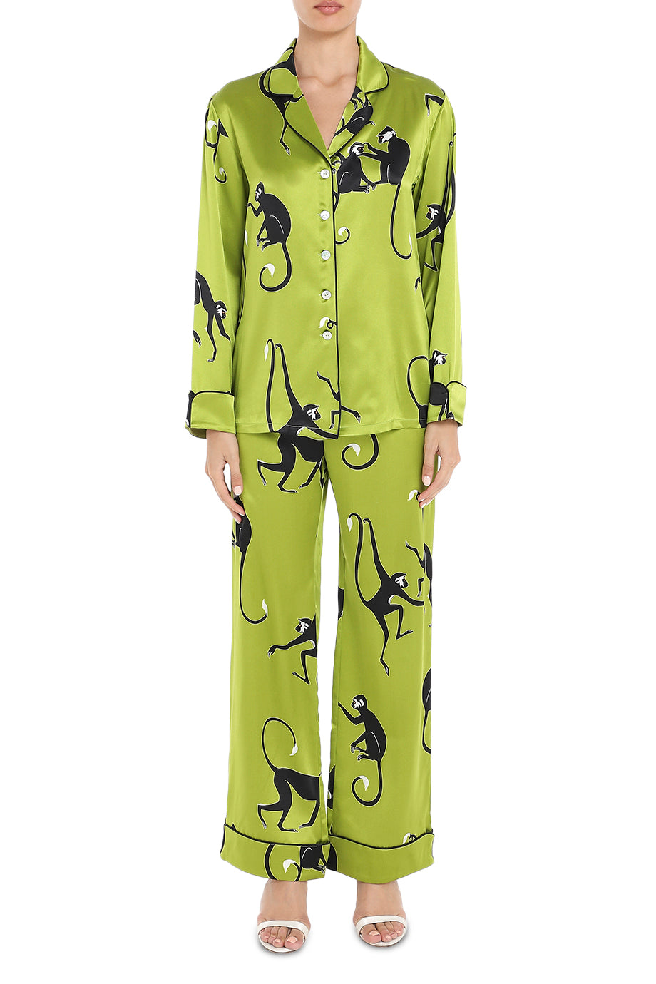 Lila Citrus Monkey Pyjama Set