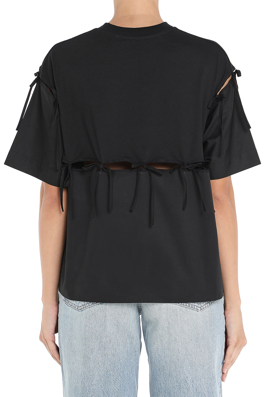 Cropped Bow Tie T-Shirt