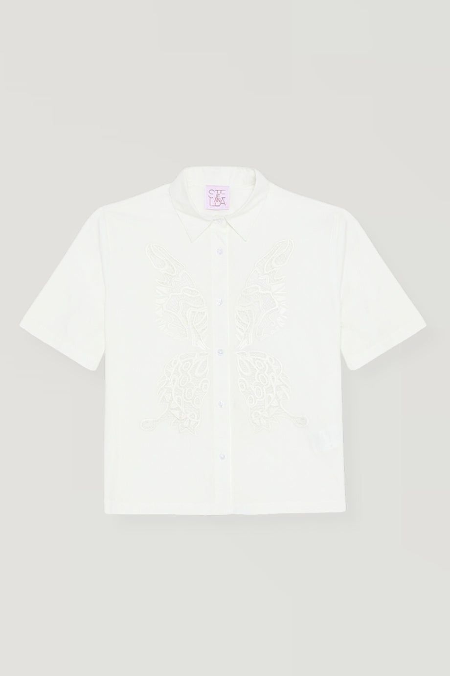 Butterfly Embroidered Shirt
