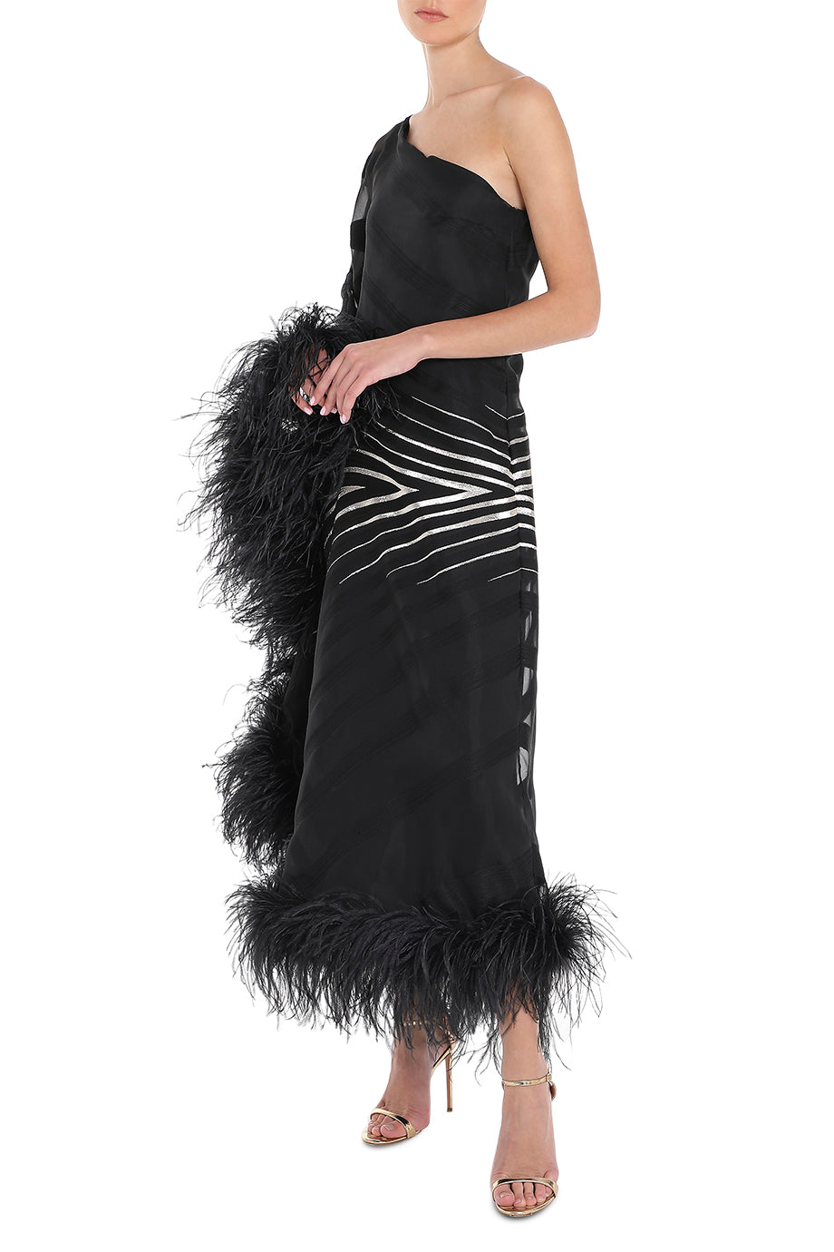 Feathered Guinness Dresss