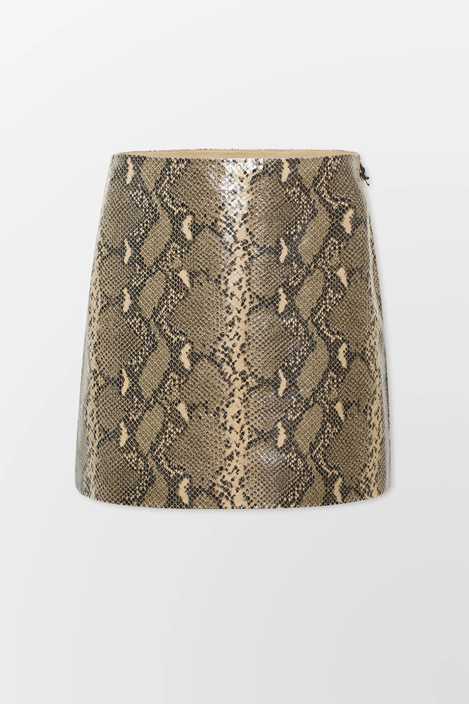 Elodie Faux Leather Snakeskin Skirt