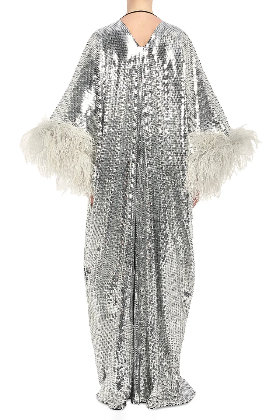 Gala Disco Feather Kaftan