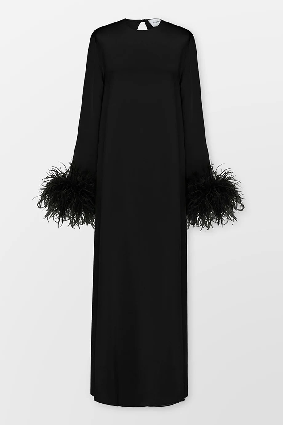 Suzi Maxi Dress Feathers In Black
