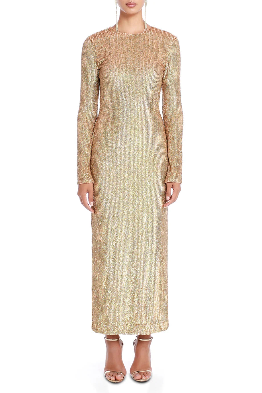 Lorna Embellished Full-Sleeve Maxi Dress
