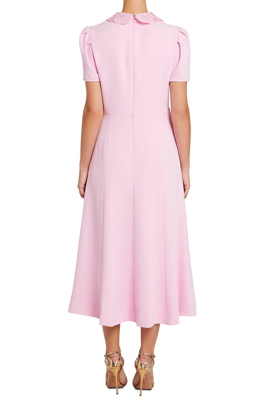 Buy online Pink Crepe Dress from western wear for Women by Heer Tex for  ₹499 at 29% off