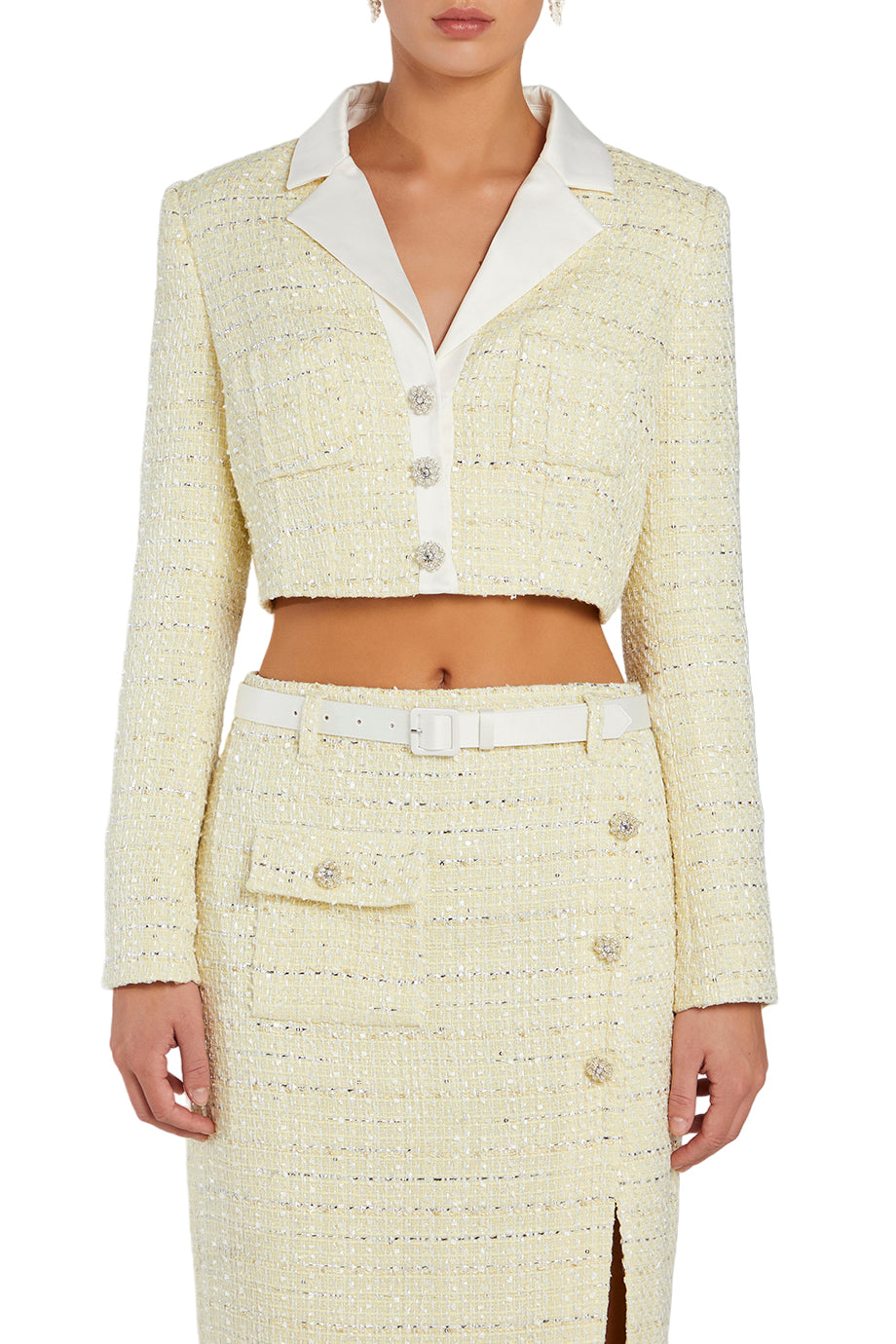 BOUCLE CROPPED JACKET